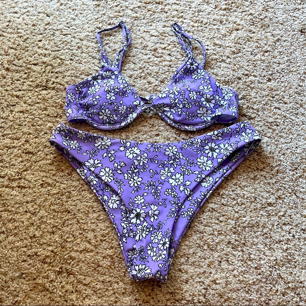 Shein Floral Bikini Set